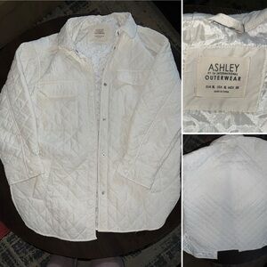 Ashley White Quilted Jacket